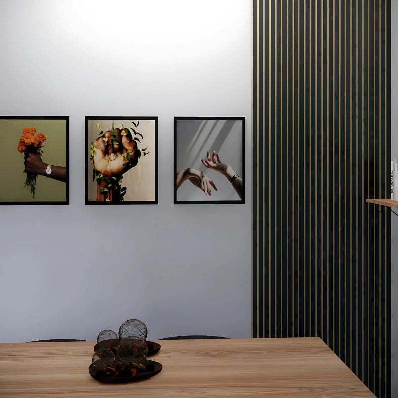 Kit Revestimentos Ripados Placa Painel Decorativo MDF