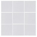 Conjunto de 10 Placas 3D Ripadas Preto/Branco