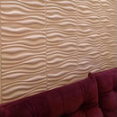 Kit 12 Placas Ondas Brancas PVC 3D Revestimento Para Parede