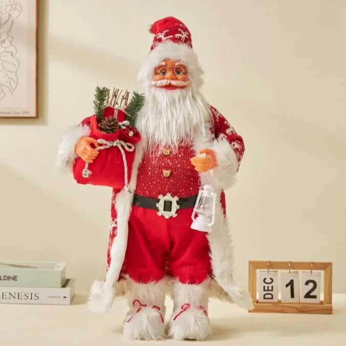 Boneco Papai Noel Enfeites e Decoração de Natal 50 cm