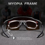 Óculos de Ciclismo Esportivos Lentes Polarizados KAPVOE [Brinde Exclusivo]