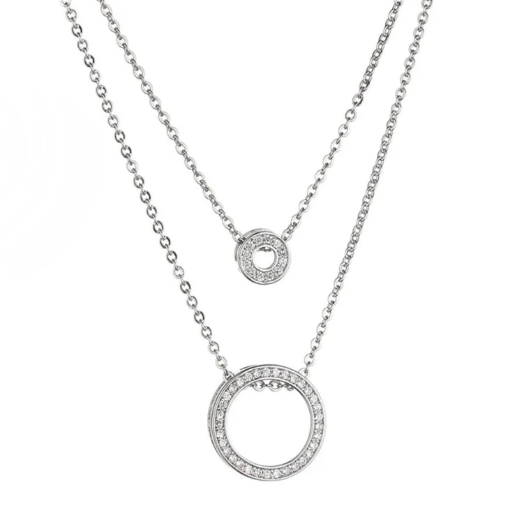 Relógio de Quartzo Feminino e Conjunto de Pulseira e Colar de Cristal para Presentear