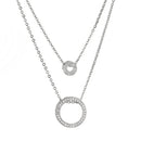 Relógio de Quartzo Feminino e Conjunto de Pulseira e Colar de Cristal para Presentear