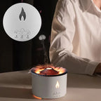 Difusor e Umidificador de Aromaterapia Efeito Vulcão com Controle Remoto