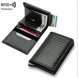 Carteira Antifurto e Porta Cartão de Crédito em Fibra de Carbono