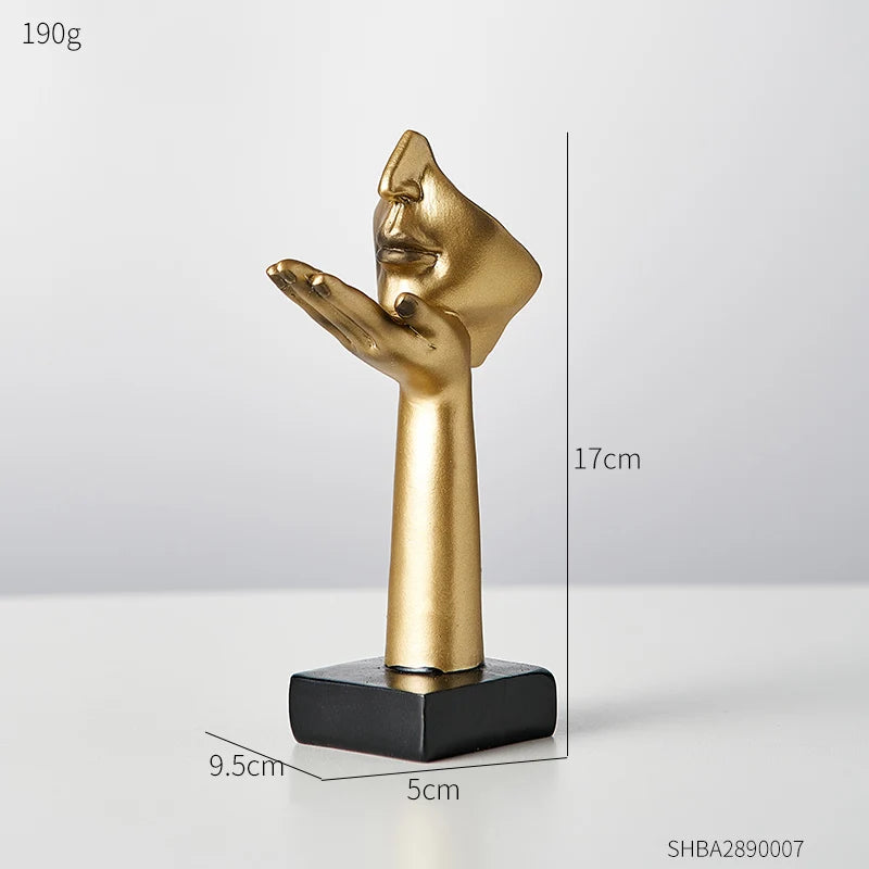 Escultura Abstrata do Pensador Produzida de Resina