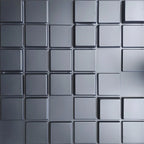 Kit Placas Decorativas Black 3D Revestimento Paredes e Tetos