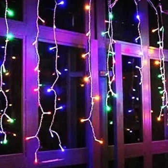 Cortina de Luz Enfeites e Decoração de Natal em LED