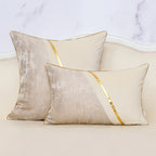 Capa de Almofada para Sofá e Cama Aveludada e Bordada - Almofadas Retalhos