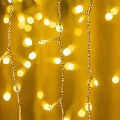 Cortina de Luz Enfeites e Decoração de Natal em LED