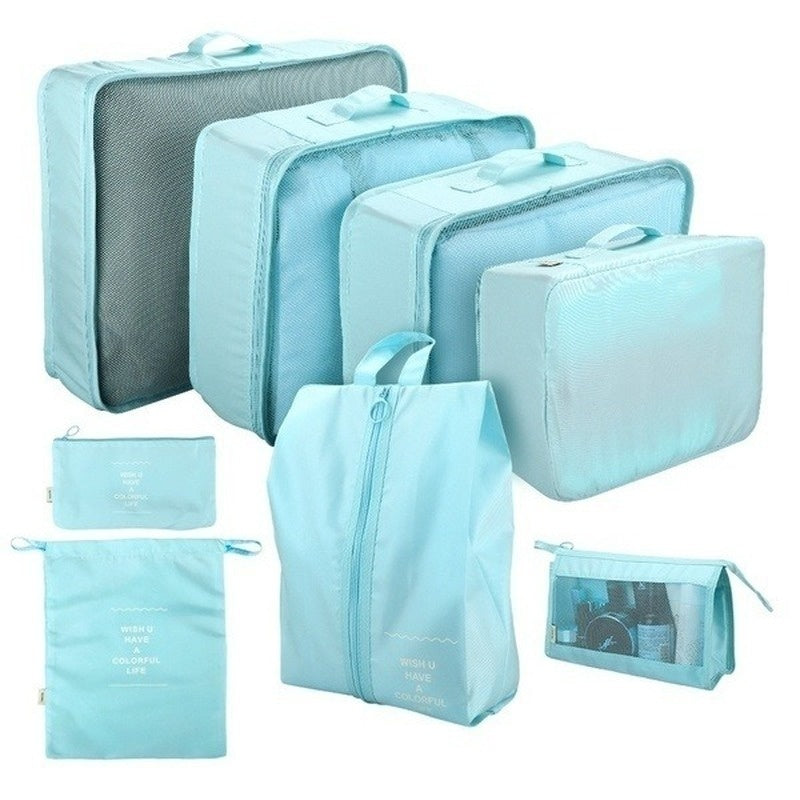 Kit Organizador para Viagem Happy Travel™ - 7 peças [Ganhe 1 Necessarie]