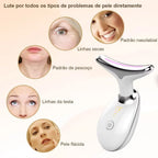 Massageador Facial com Fototerapia Anti-Rugas e Papadas