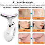 Massageador Facial com Fototerapia Anti-Rugas e Papadas