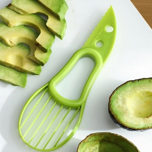 Cortador de Abacate Multifuncional - 3 em 1