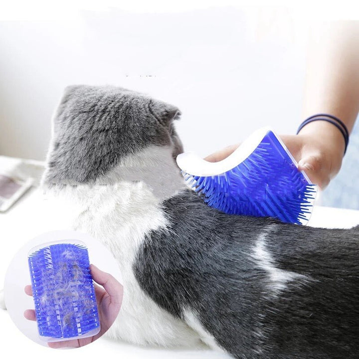 Escova Massageadora para Gatos de Parede Autolimpante Coçadora