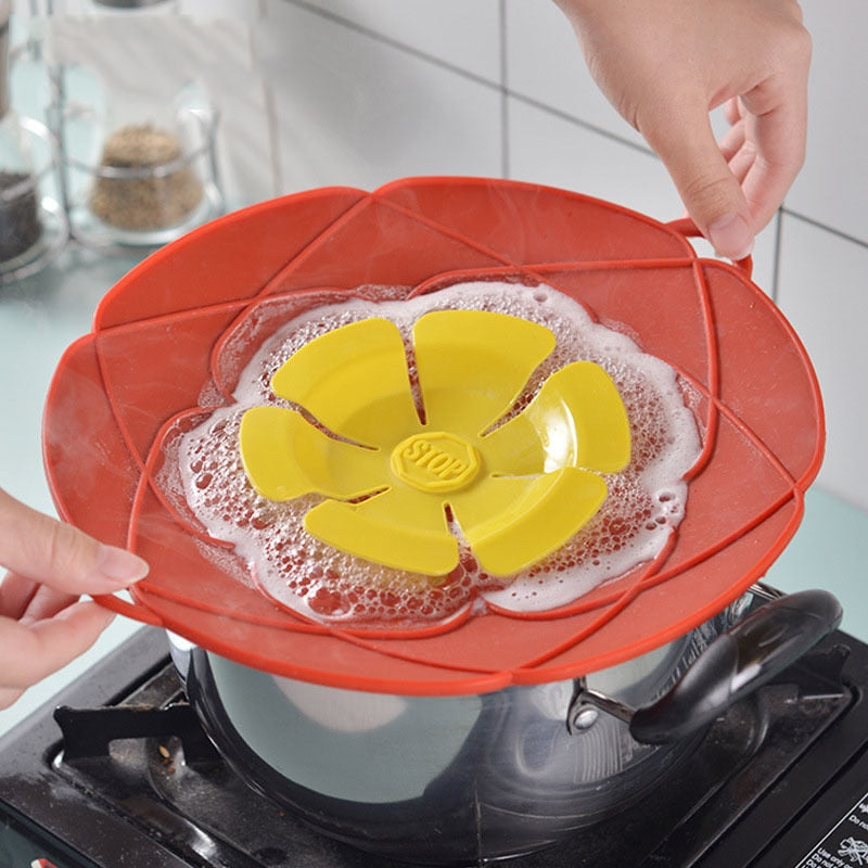 Tampa de Silicone para Panela Premium - Fogão limpo
