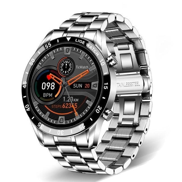 Relógio Inteligente Smartwatch de Luxo Masculino Aço - LIGE Luxury