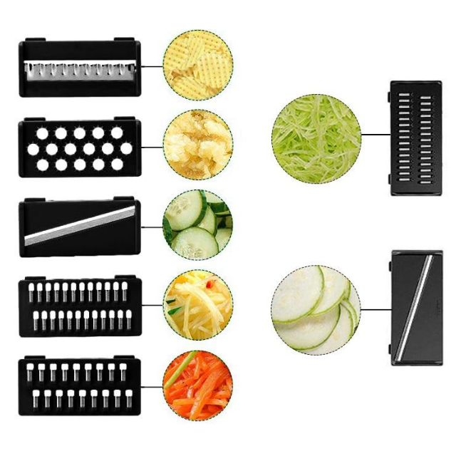 Fatiador e Escorredor Multifuncional 9 em 1 - Magic Cutter