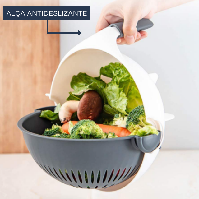 Fatiador e Escorredor Multifuncional 9 em 1 - Magic Cutter