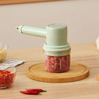 Mini Batedeira, Processador e Triturador de Alimentos - Mixer 3 em 1 sem Fio