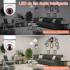 Lâmpada Câmera de Segurança Rotativa 360º com Wifi - Proteja sua Família