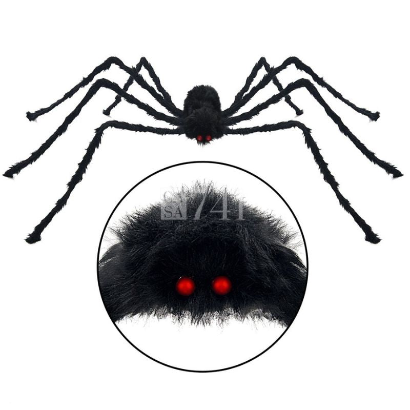Aranha Negra Gigante - Decoração de Halloween