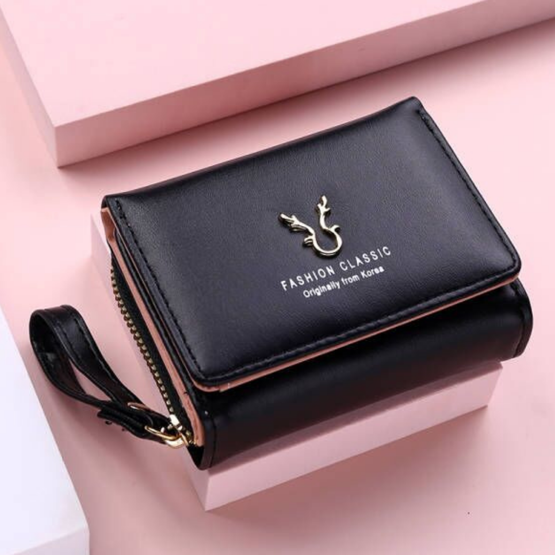 Carteira Feminina Couro Plutônio Premium - Classic