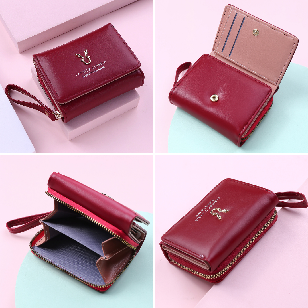 Carteira Feminina Couro Plutônio Premium - Classic