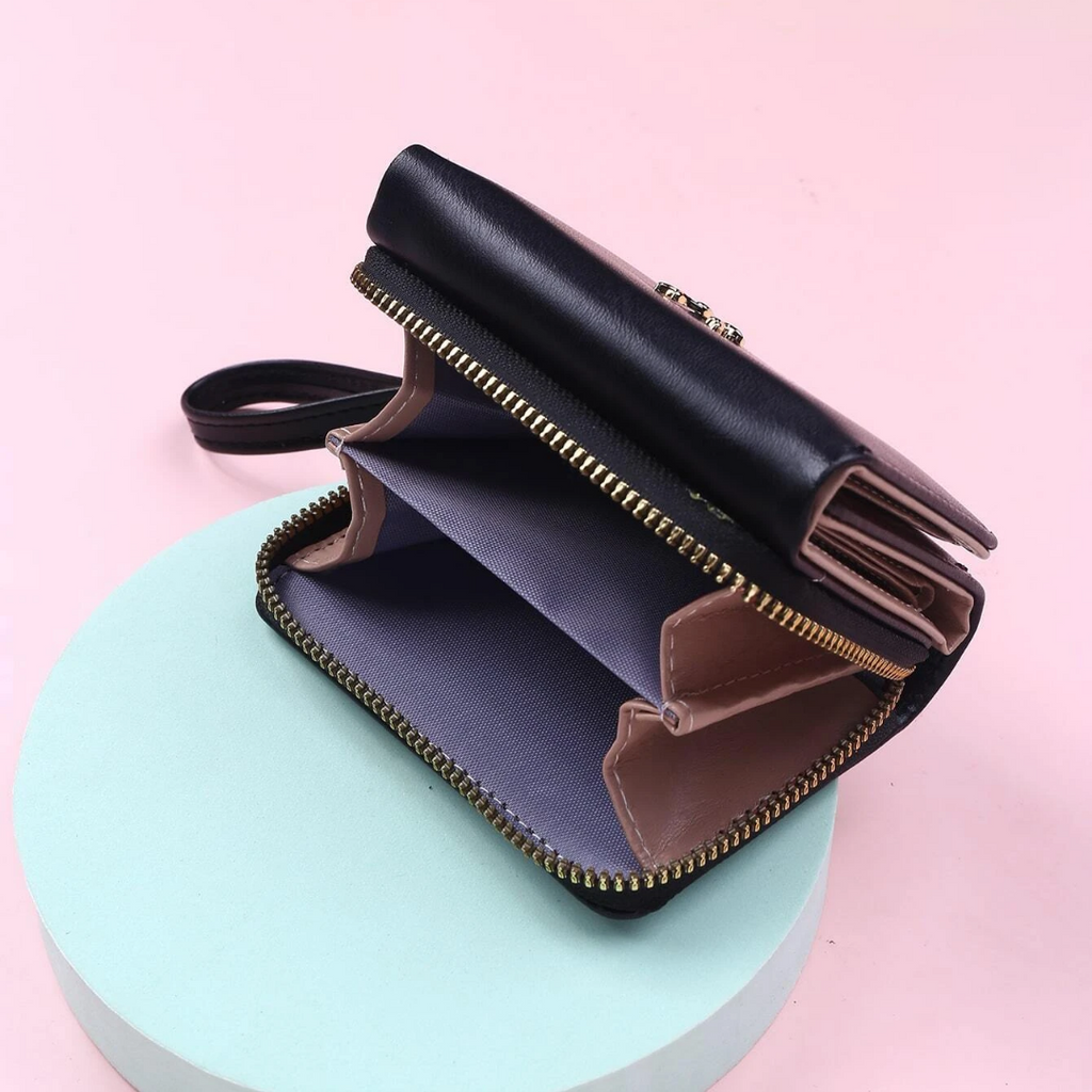 Carteira Feminina Couro Plutônio Premium - Classic