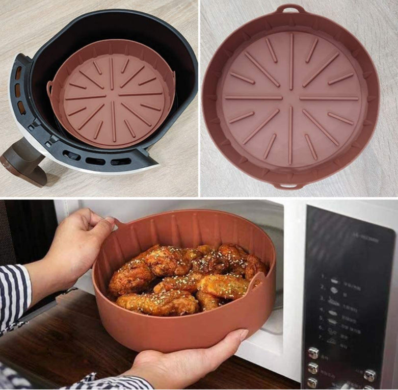 Forma de Silicone para Air Fryer Reutilizável Material Premium