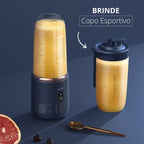 Copo Liquidificador Portátil Mini Misturador USB Recarregável 300ml [BRINDE COPO ESPORTIVO]