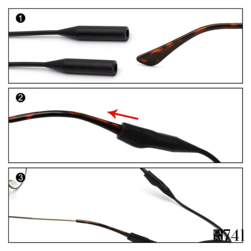 Cordão Salva Óculos Silicone Leve e Macio