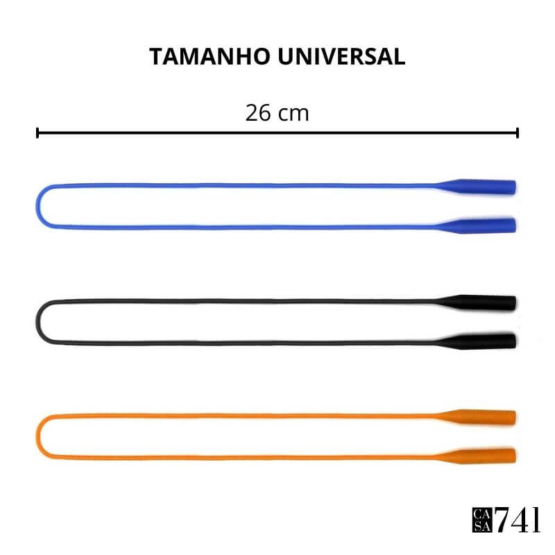 Cordão Salva Óculos Silicone Leve e Macio