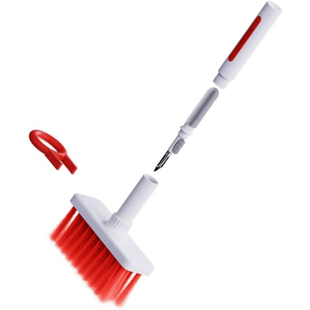 Escova para Limpeza de Teclado, Fone de Ouvido e Eletrônicos - Kit Ferramenta de Limpeza Multifuncional 5 em 1