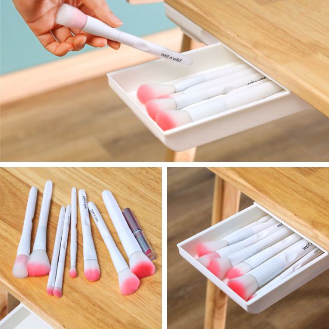 Gaveta Adesiva Multiuso Secreta de Mesa Organizadora - Caixa de Armazenamento