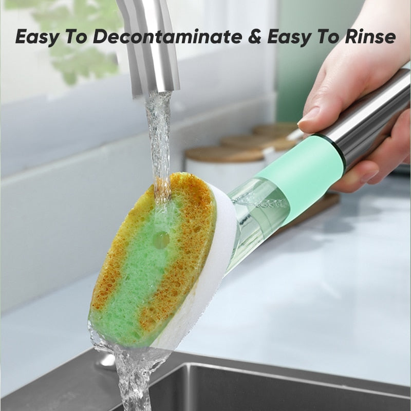 Escova Multifunção 3 em 1 com Dispenser de Detergente - Easy Clean