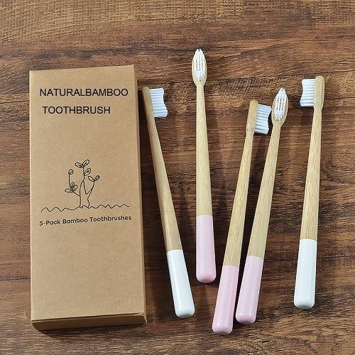 Escovas de Bambu Natural - 5PC - Casa 741