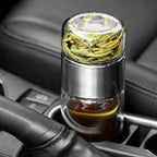 Garrafa para Chá de Vidro Camada Dupla com Infusor 360ml Eco-Friendly