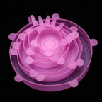 Tampas de Silicone Universal para Cozinha - Kit com 6 unidades