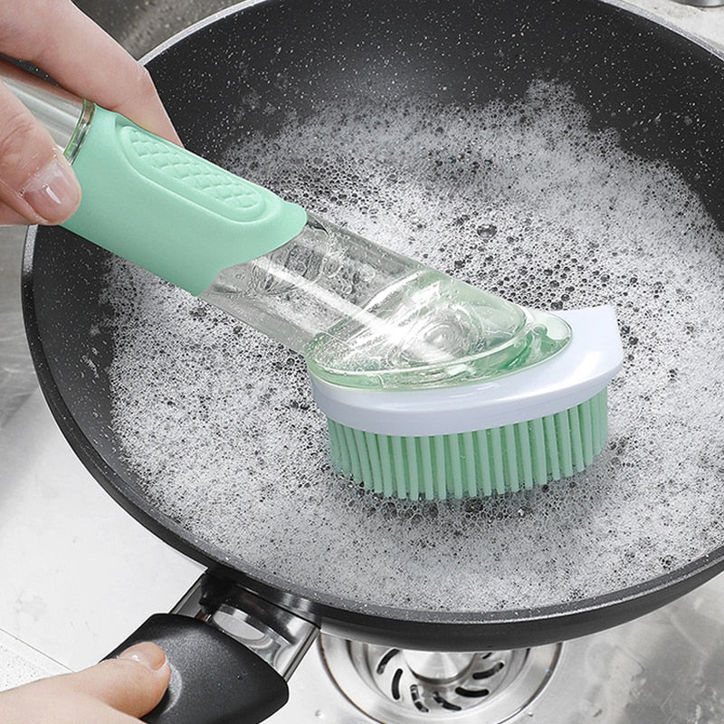 Escova Multifunção 3 em 1 com Dispenser de Detergente - Easy Clean