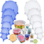 Tampas de Silicone Universal para Cozinha - Kit com 6 unidades
