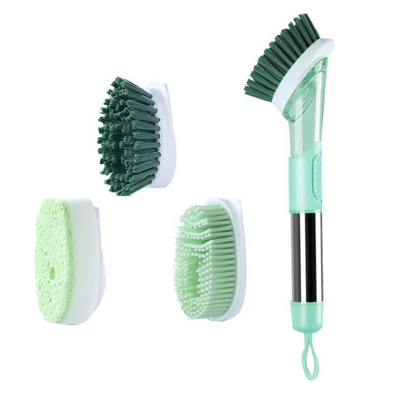 Escova Multifunção 3 em 1 com Dispenser de Detergente - Easy Clean