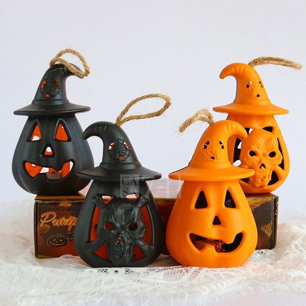 Lâmpada LED de Abobora para Decoração de Halloween