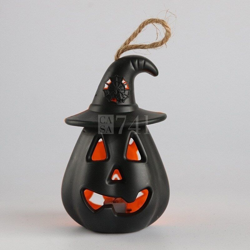 Lâmpada LED de Abobora para Decoração de Halloween