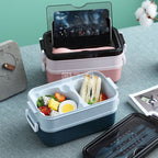 Marmita com 3 Compartimentos Herméticos e Talheres - Enjoy