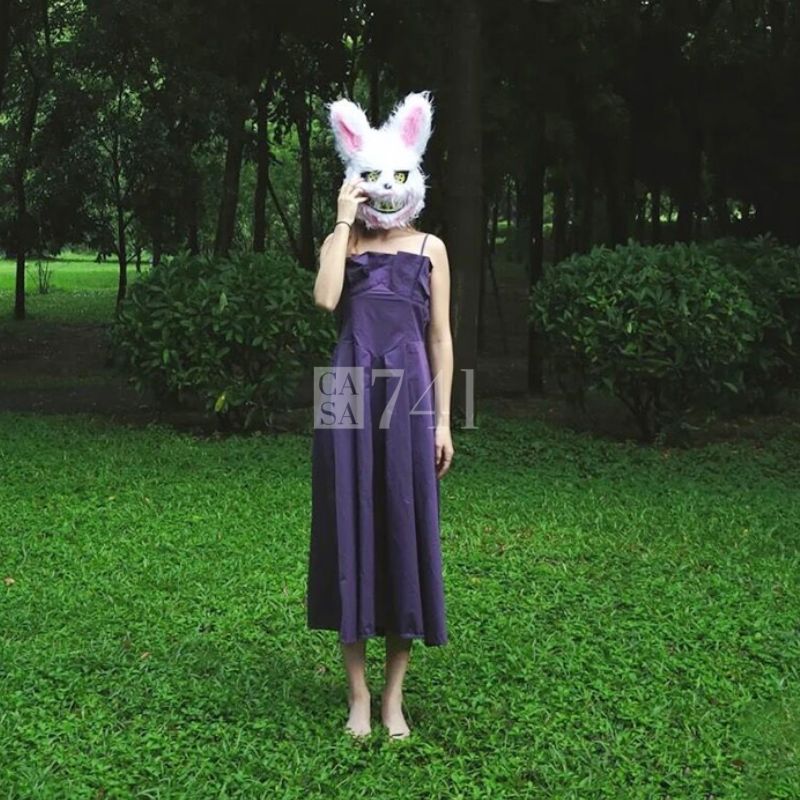 Máscara Halloween e Cosplay Coelho Assustador