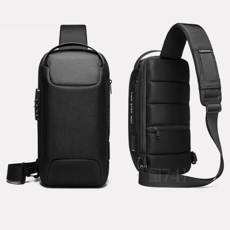 Mochila Compacta com Trava Antifurto e Material Resistente a Água - BANGE