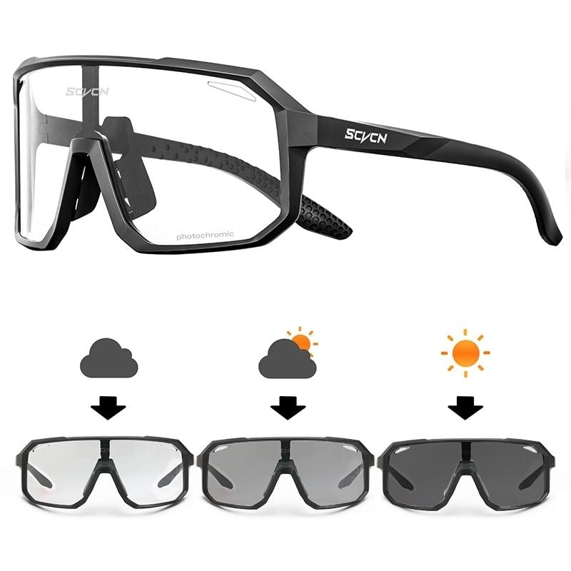 Óculos de Sol Esportivo Fotocromático UV400 Ciclismo, pesca, corrida
