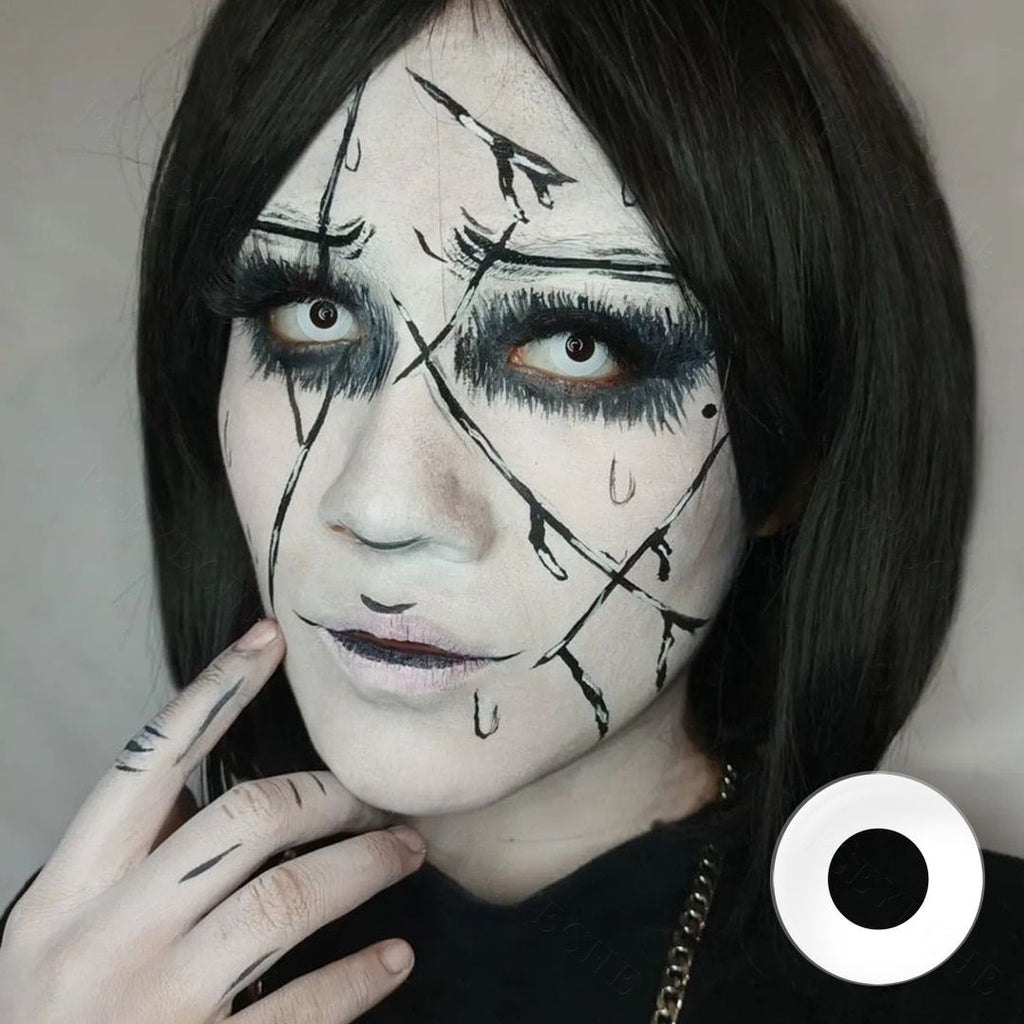 Par de Lentes de Contato Colorida para Halloween, Anime e Cosplay