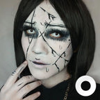 Par de Lentes de Contato Colorida para Halloween, Anime e Cosplay